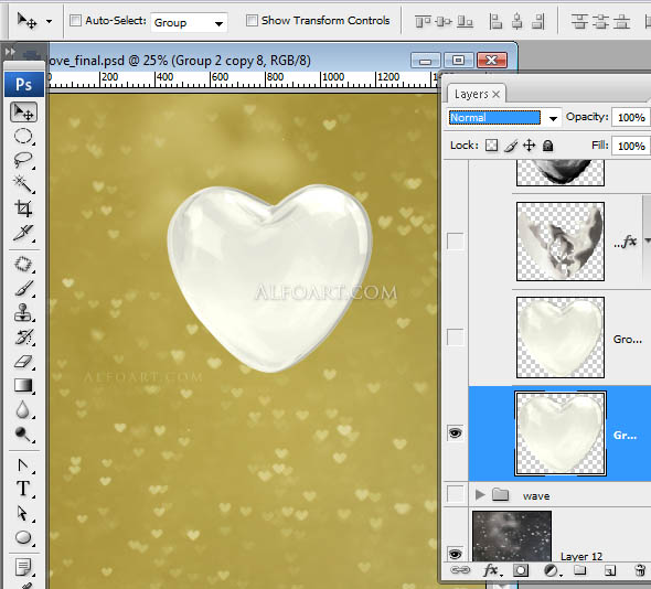 Happy Valentine's day card.. Photoshop tutorial